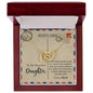 To My Beautiful Daughter | Interlocking Hearts necklace