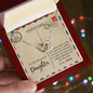 To My Beautiful Daughter | Interlocking Hearts necklace