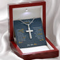 To My Son | I Am proud Of You - Stainless Steel Cross Necklace