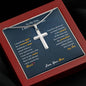 To My Son | I Am proud Of You - Stainless Steel Cross Necklace