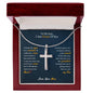 To My Son | I Am proud Of You - Stainless Steel Cross Necklace